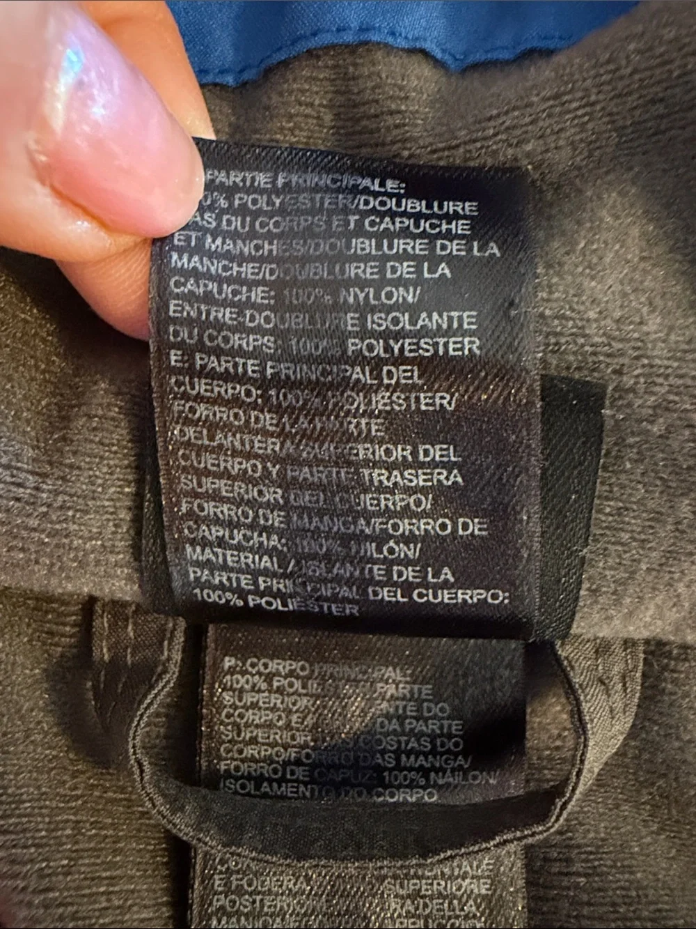 The North Face Blue Gray Hyvent All Weather Winter Jacket